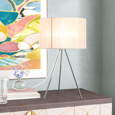 Haider 20" Metallic Tripod Table Lamp