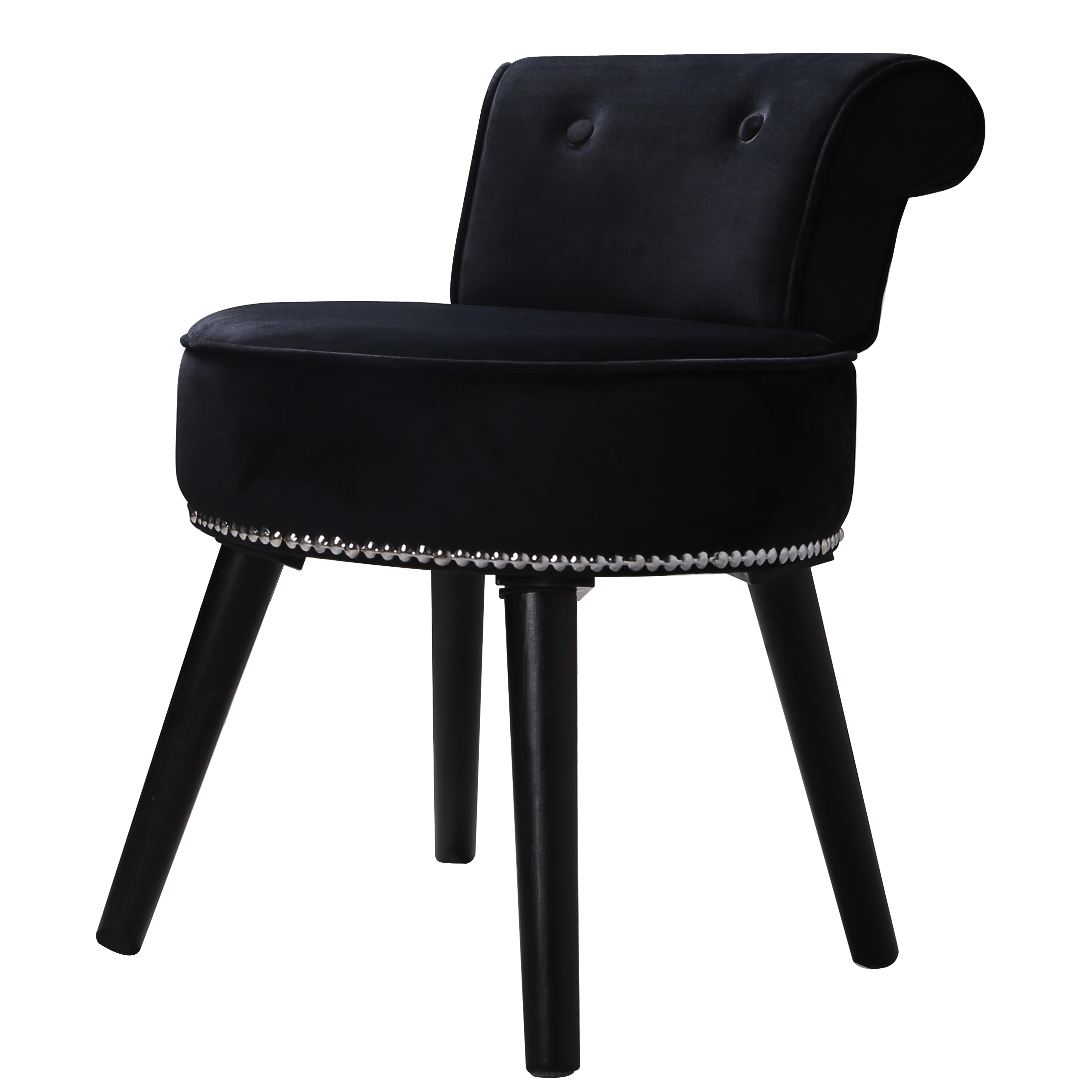 Black Vanity Accent Stools Chairs You Ll Love In 2021 Wayfair