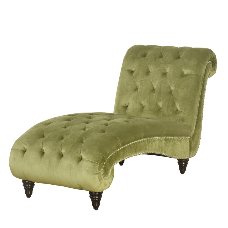 Atkin Tufted Velvet Chaise Lounge & Reviews Birch Lane