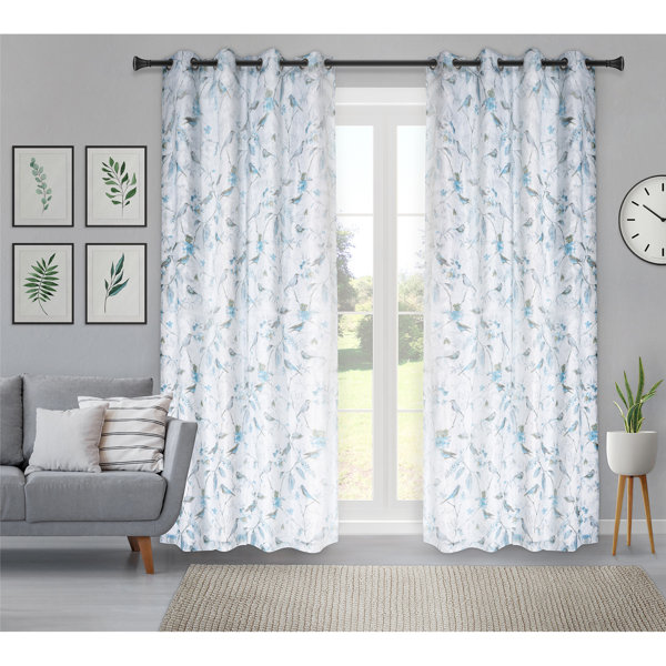NEW Tossed Owls Birds Baby Nursery Gray Pink White Valance Curtain 