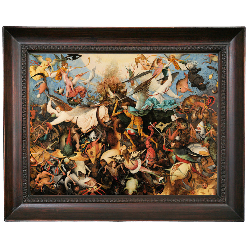 Historic Art Gallery The Fall Of The Rebel Angels 1562 Framed