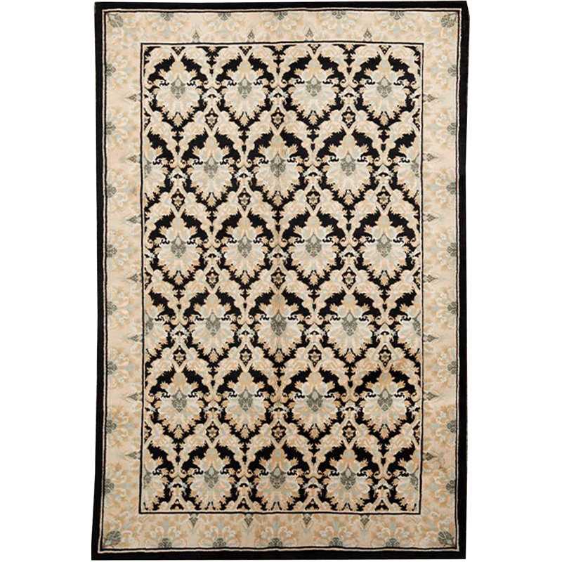 Bokara Rug Co Inc Savonnerie Hand Knotted Wool Gray Area Rug Wayfair