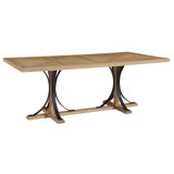 Iron Trestle Solid Wood Dining Table by Magnolia Home