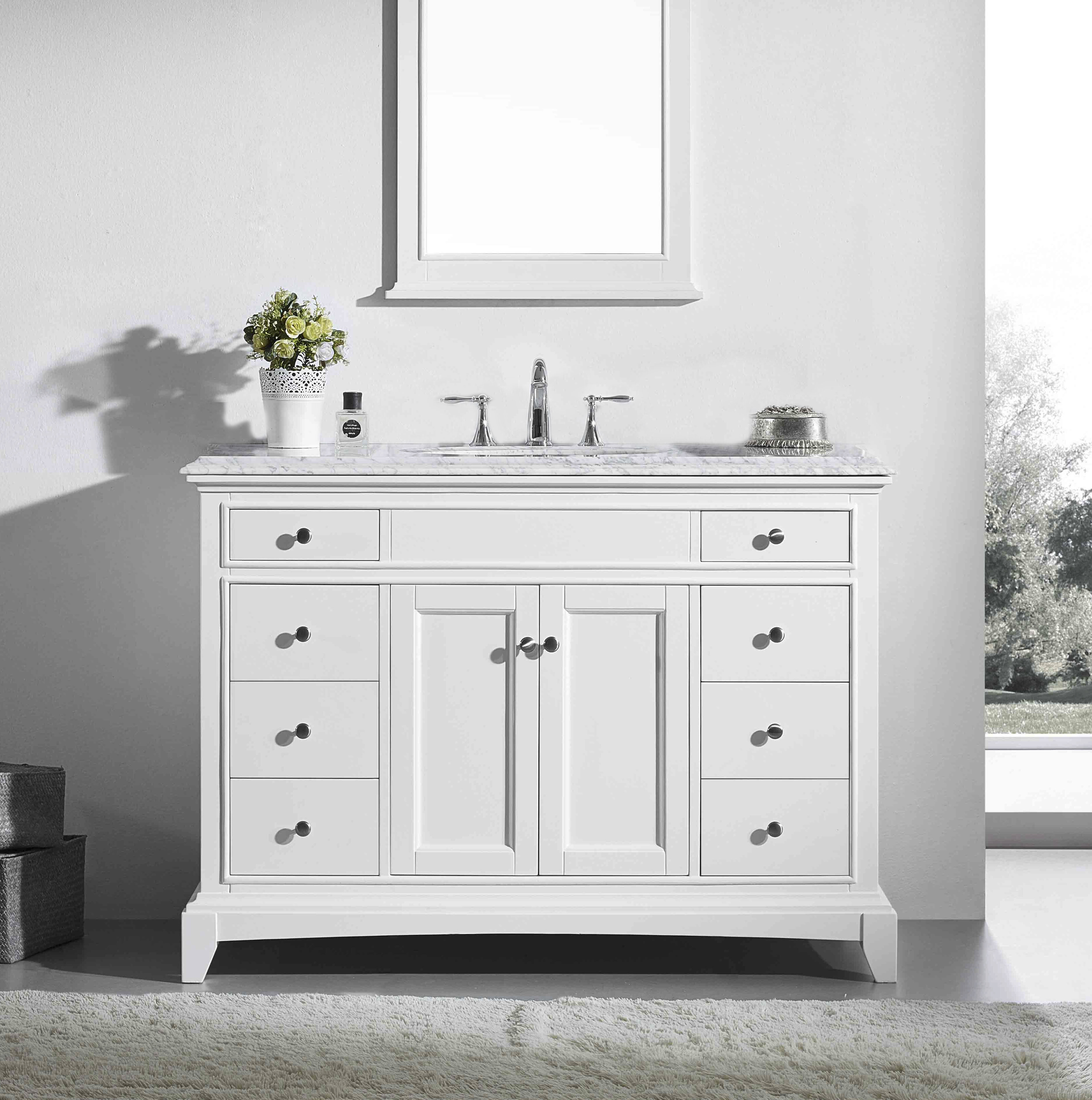 Charlton Home Pineville 48 Single Bathroom Vanity Set Reviews Wayfair