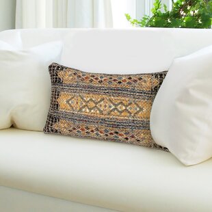 Geometric lumbar throw pillow Modernist bedroom decor Abstract rectangular modern art couch cushion