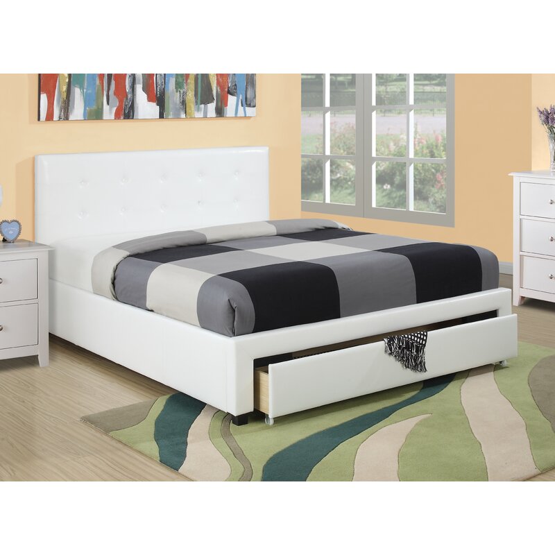 A J Homes Studio Valhalla Tufted Upholstered Storage Platform Bed Reviews