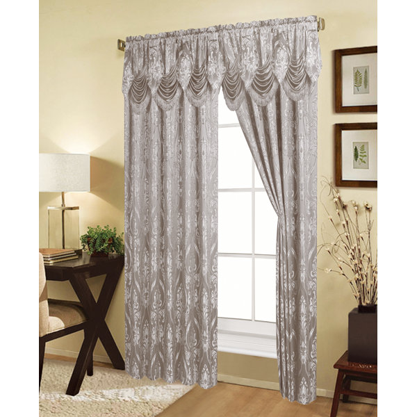Curtains With Attached Valance | Wayfair