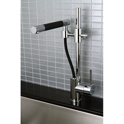 Concord Pull Out Single Handle Kitchen Faucet Kingston Brass