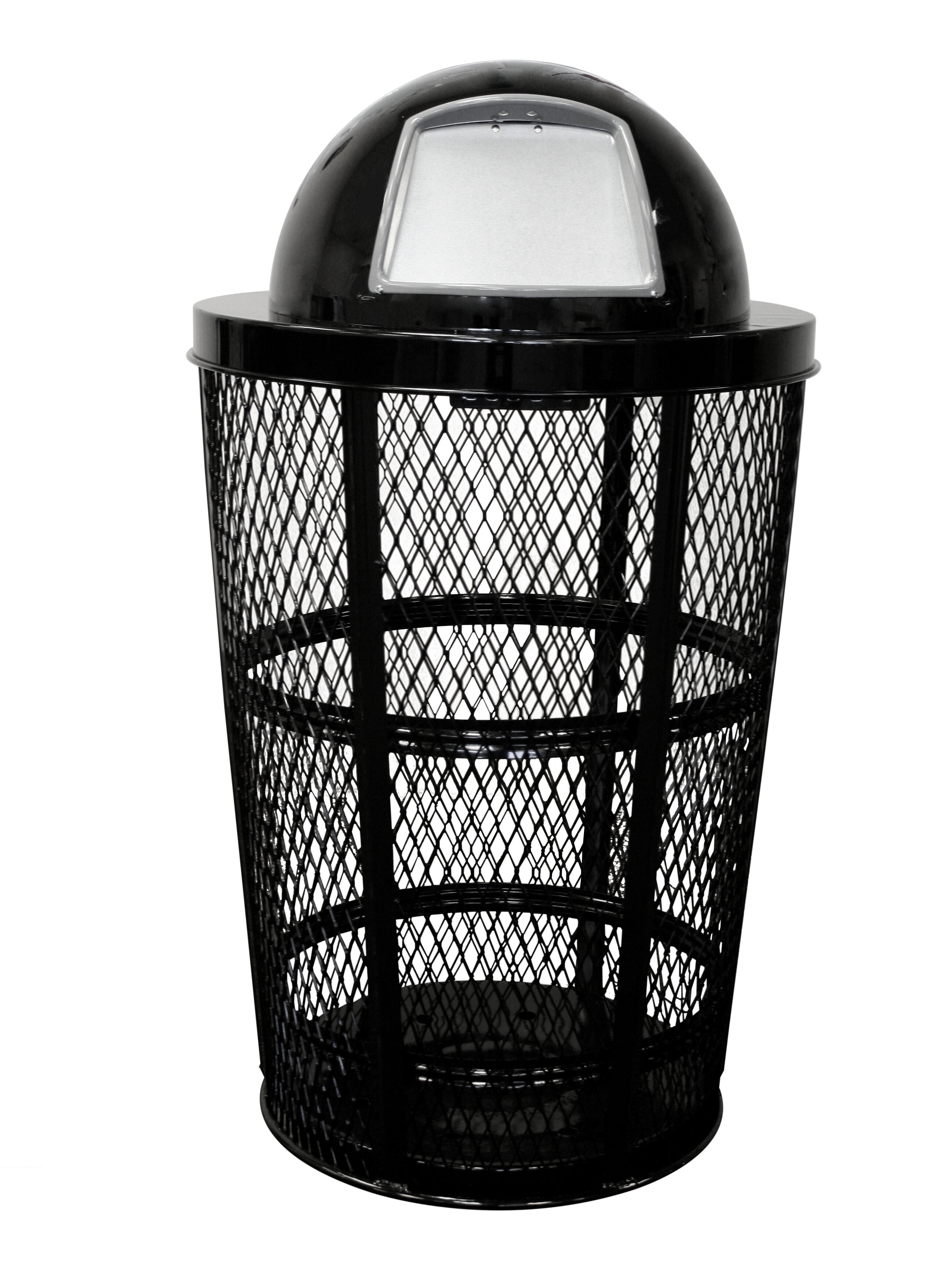 Witt Expanded Basket Receptacle Metal 48 Gallon Trash Can Wayfair