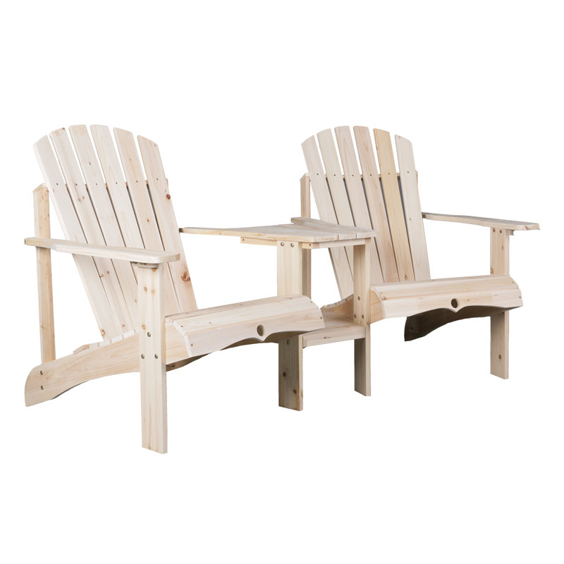 Highland Dunes Ormiston Outdoor Double Solid Wood ...