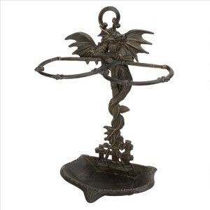Wyvern Dragon Iron Walking Umbrella Stand