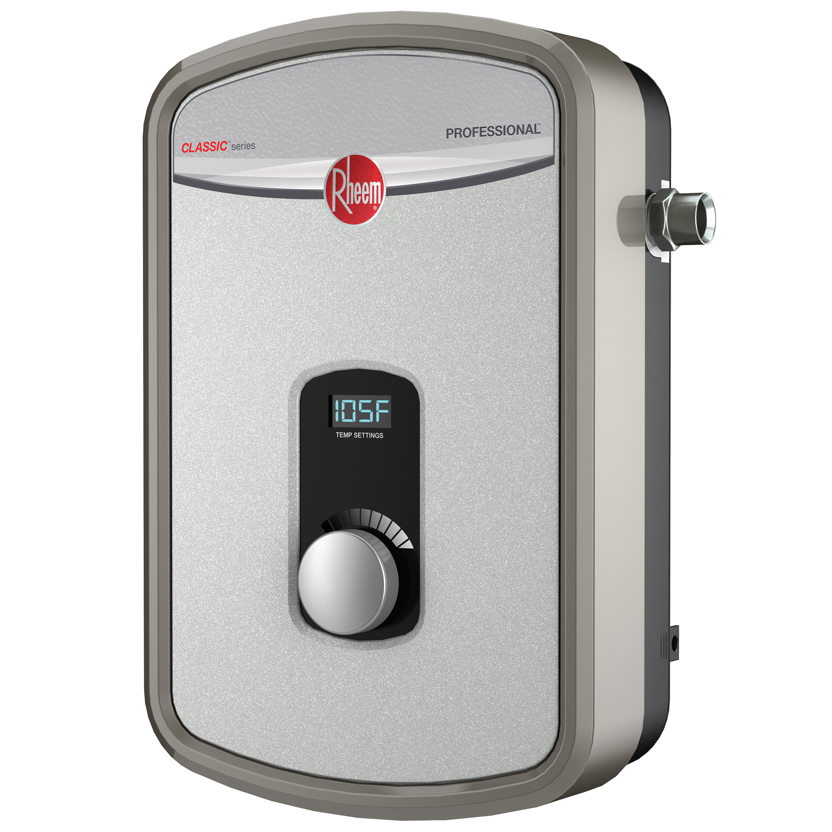 Rheem Water Heater 120V Residential Tankless Compact Digital Temperature Control 