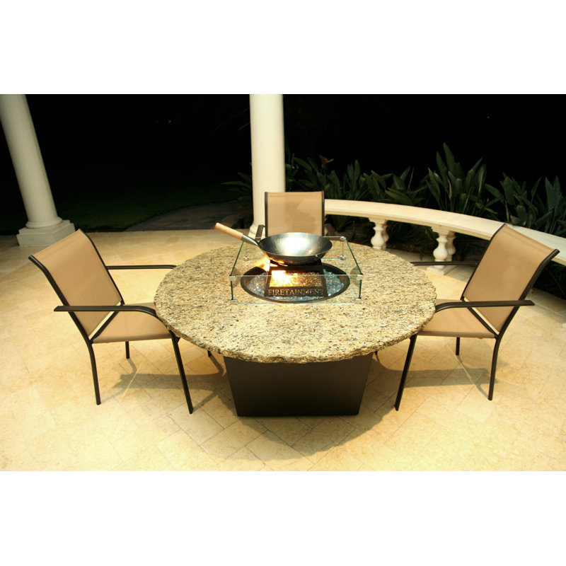 Firetainment Alfresco Naples Aluminum Natural Gas Fire Pit Table