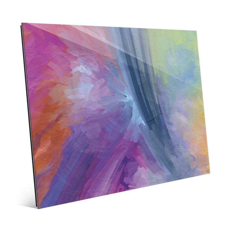 Paint Rainbow - Unframed Graphic Art on Glass
