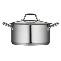 N Prima Stainless Steel Soup Stew Cooking Stock Pot with Lid 