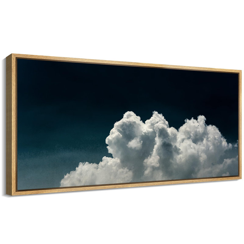 Majestic Cumulus Clouds Framed On Canvas Print Size: 30" H x 60" W x 1.5" D