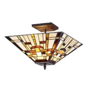 Charlotte 2-Light Semi Flush Mount