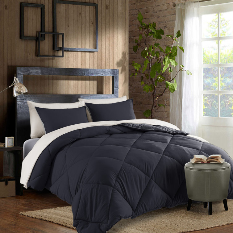 DOMDEC Winter Warmth Quilted Comforter-Cozy Soft Dow Alternative Duvet ...