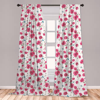 East Urban Home Ambesonne Butterfly 2 Panel Curtain Set Mothers