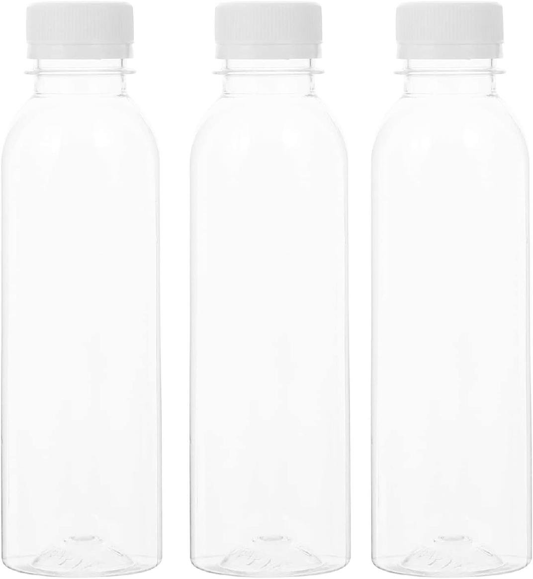 Orchids Aquae 20Pcs Plastic Juice Bottles Empty Juice Bottle With Caps