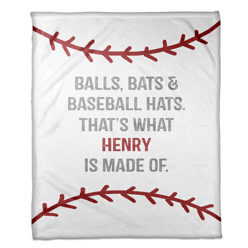 baseball fleece blanket