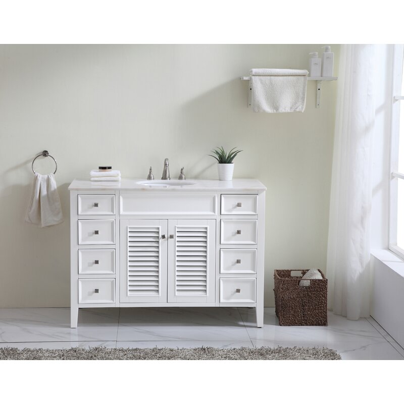 Beachcrest Home Sandburg 48 Single Bathroom Vanity Set Reviews Wayfair