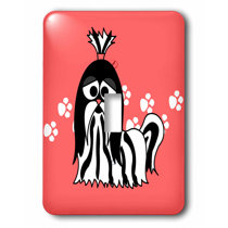 3D Rose Cute Brown and White Shih Tzu Purple with Paw Prints Towel 15 x 22 3D Rose Cute Brown and White Shih Tzu Purple with Paw Prints Towel 15 x 22