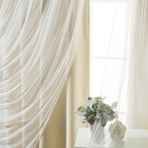 Blackout Floral Embroidered Curtains Drapery Cashmere Window Panel Eyelets Home 