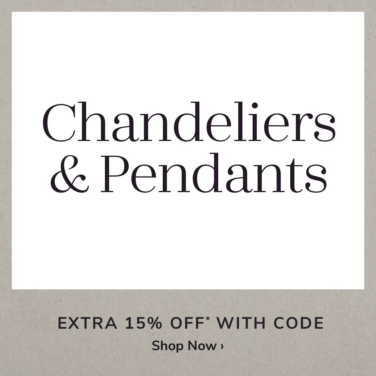 Chandelier & Pendant Sale