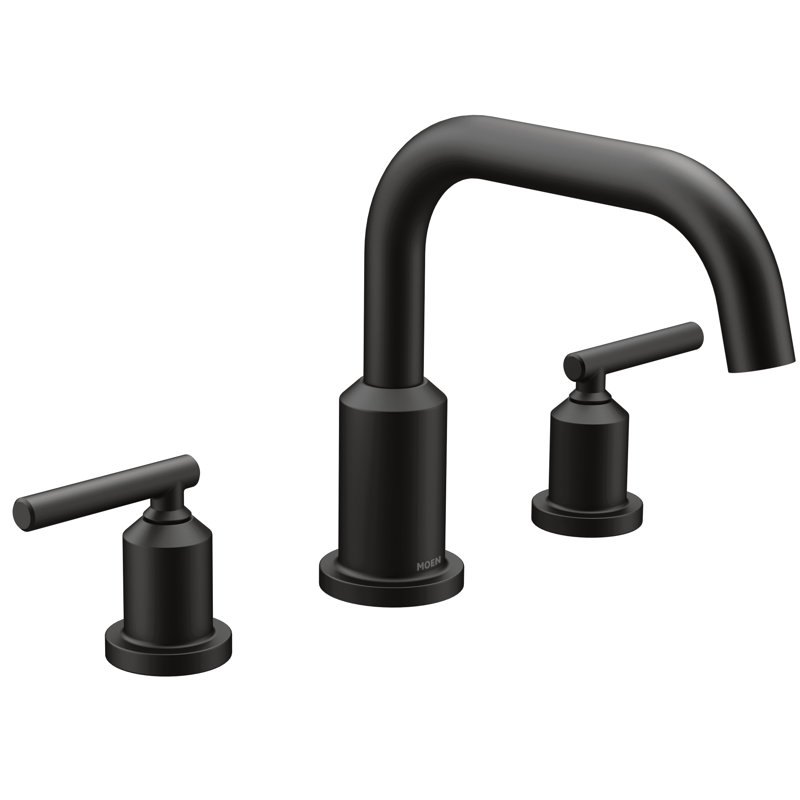 T961 Moen Gibson Double Handle Deck Mounted Roman Tub Faucet Trim Reviews Wayfair