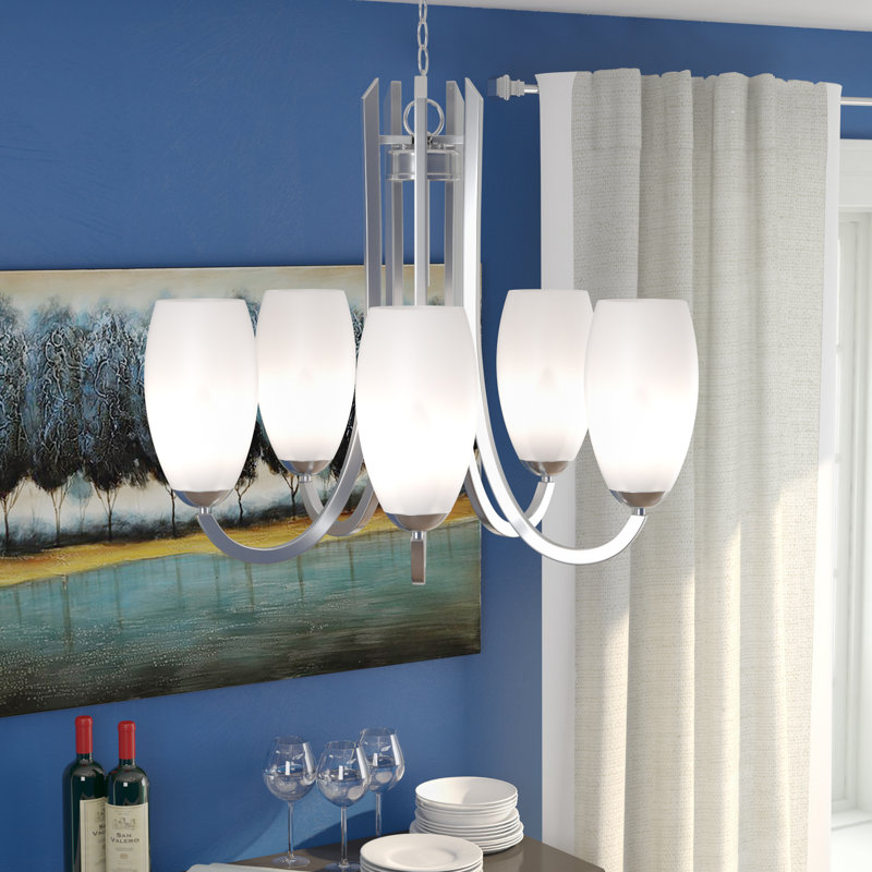 Latitude Run Guro 5 Light Shaded Classic Traditional Chandelier Reviews Wayfair