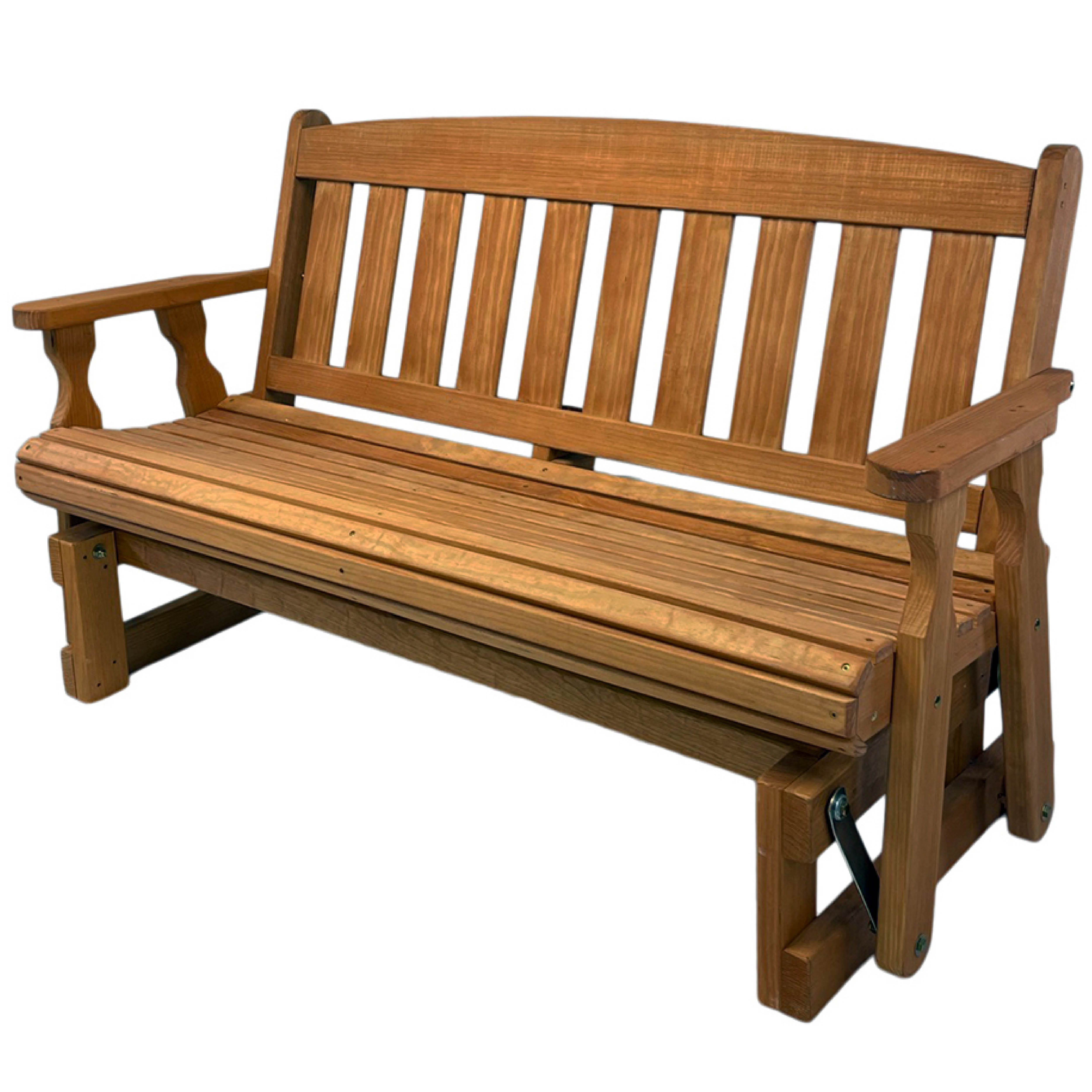 Amish Casual Heavy Duty 800 Lb Mission Treated Porch Glider Bench, 5ft
