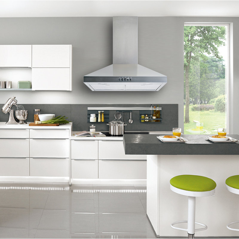 Winflo 30 400 Cfm Convertible Wall Mount Range Hood Reviews Wayfair