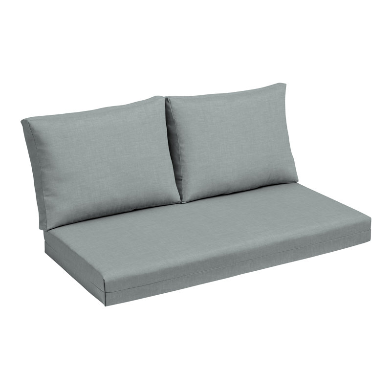 3 - Piece Outdoor Seat/Back Cushion Cushion Color: Stone Gray