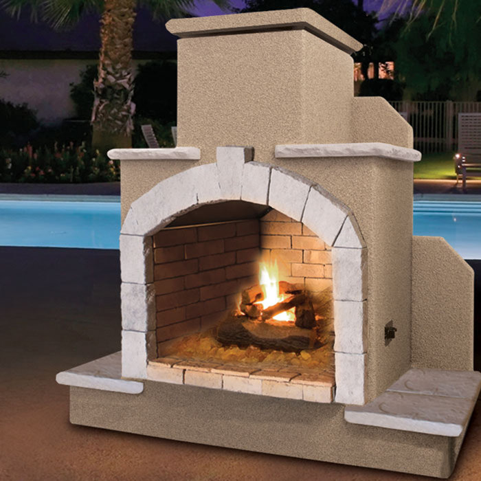 Cal Flame Steel Gas Outdoor Fireplace Wayfair Ca