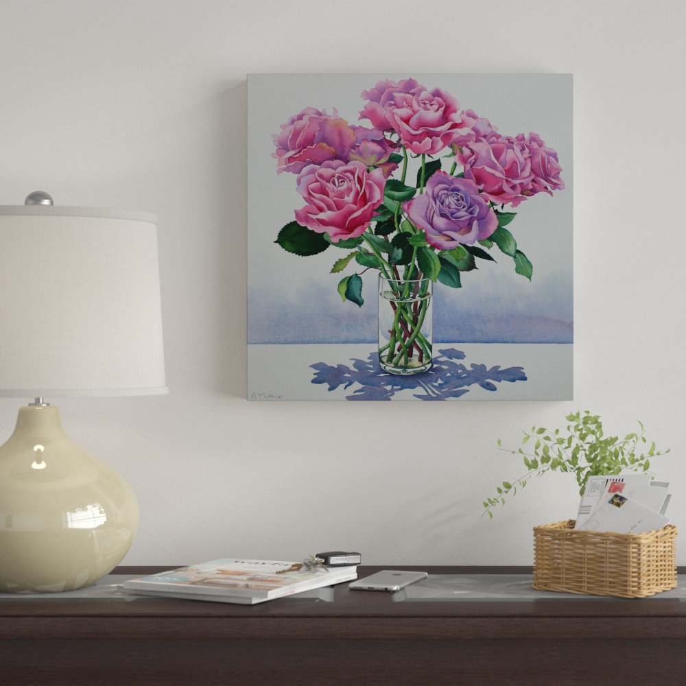 Winston Porter Avalanche Roses Oil Painting Print On Wrapped Canvas Wayfair