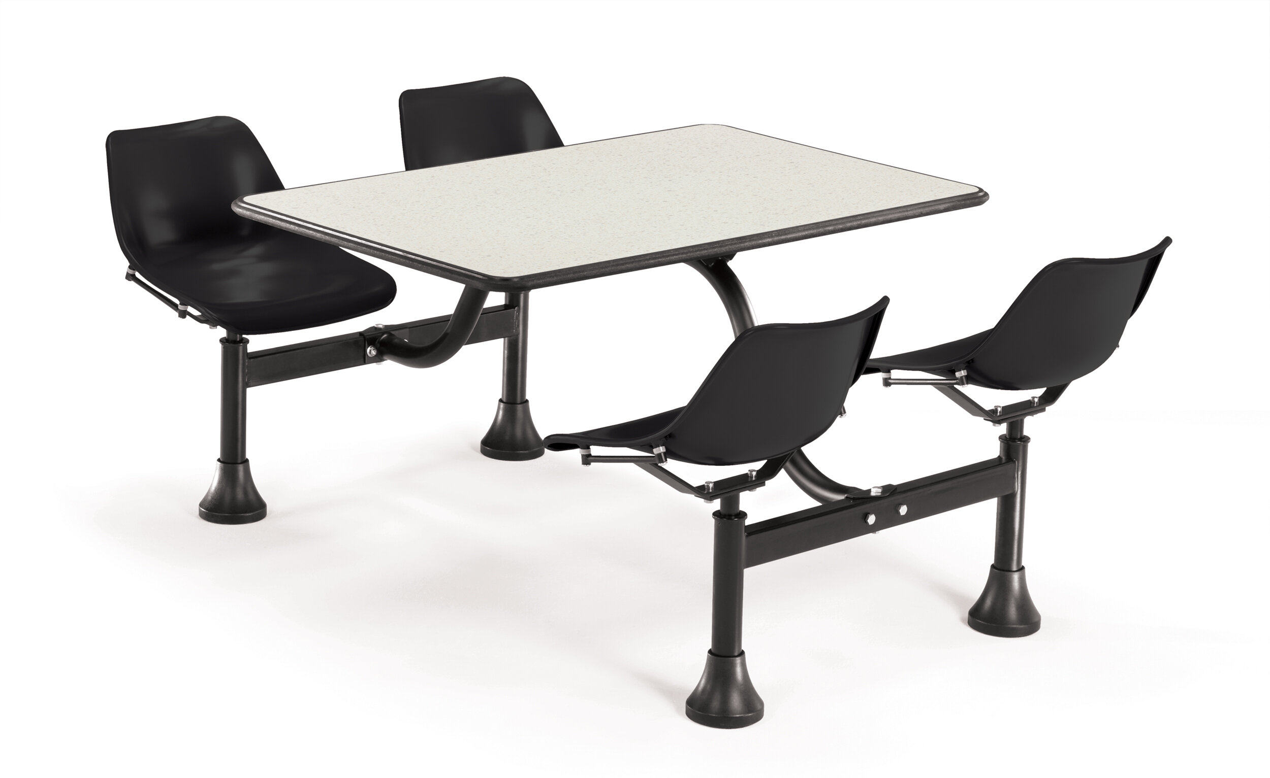 Ofm Group Cluster Table And Chairs 71 X 48 Rectangular Cafeteria
