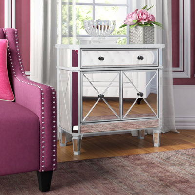 Acantha 2 - Door Mirrored Accent Cabinet