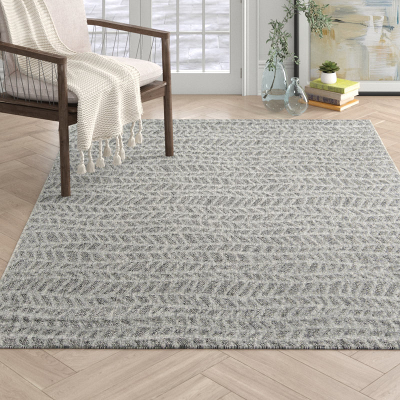 Mercury Row Stach Geometric Handmade Tufted Wool Black Area Rug Wayfair Area Rugs Black Area Rugs Trellis Rug