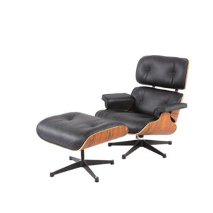 Bolanos Swivel Armchair with Ottoman by Corrigan Studio