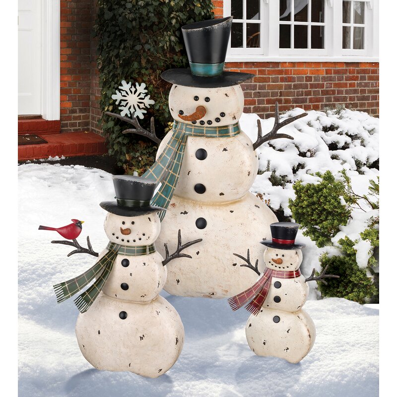 Regal Art & Gift Snowman Metal Figurine