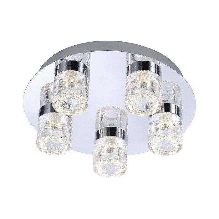 Keith 5 Light Led Semi Flush Mount