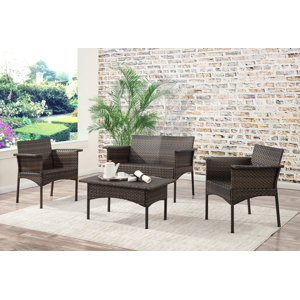 Albia 4 Piece Sofa Set