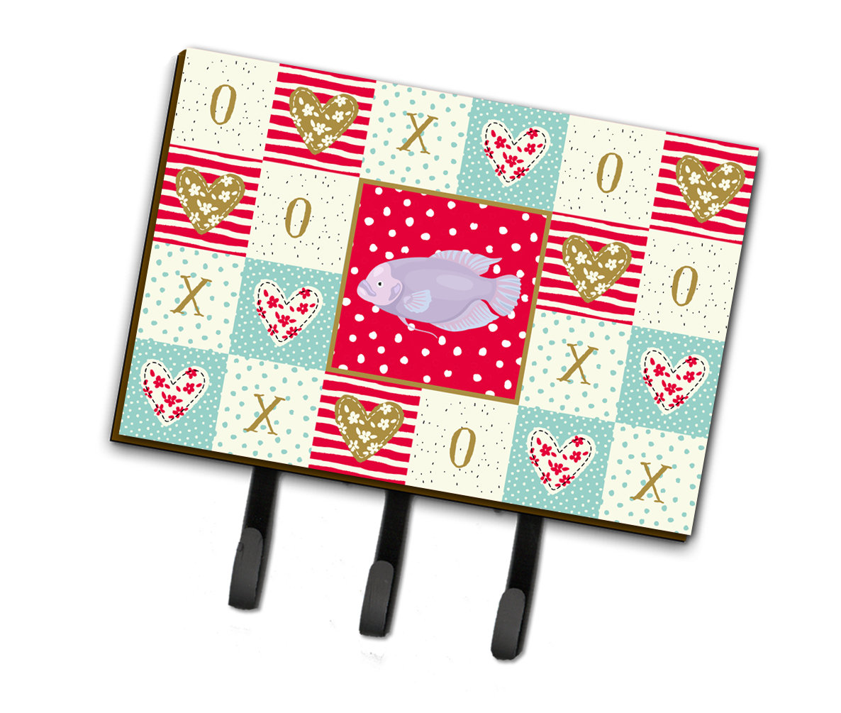 The Holiday Aisle Saniye Giant Gourami Love Wall Key Organizer With Key Hooks Wayfair