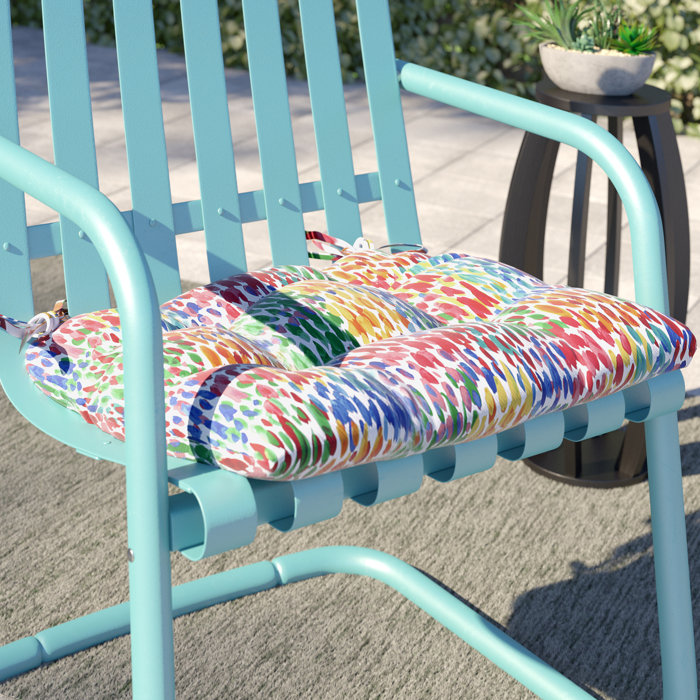 Make It Rain Zinnia Indoor Outdoor Dining Chair Cushion Make It Rain Zinnia Indoor Outdoor Dining Chair Cushion