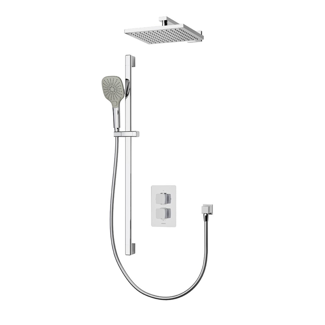 Dream Thermostatic Shower with Adjustable Shower Head / Handheld Shower Head gray