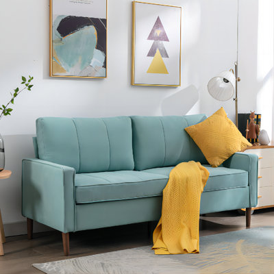 Ashtenaw 69.69" Wide Modern Style Upholstered Sofa with the Solid Wood Legs