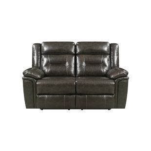 Go to store & view more images Red Barrel Studio Marlink Leather Reclining Loveseat