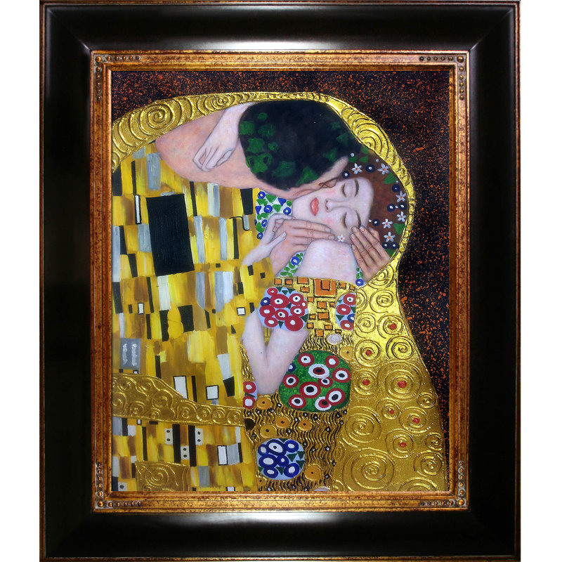Vault W Artwork Luxury Line The Kiss By Gustav Klimt Picture