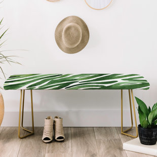 Go to store & view more images East Urban Home Elena Blanco Faux Leather Bench